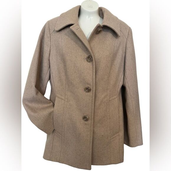 London Fog Wool Blend Peacoat - Picture 1 of 9